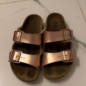Birkenstock Kids Rose Gold Sandals